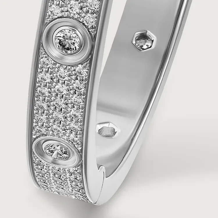 LOVE BRACELET, DIAMOND-PAVED