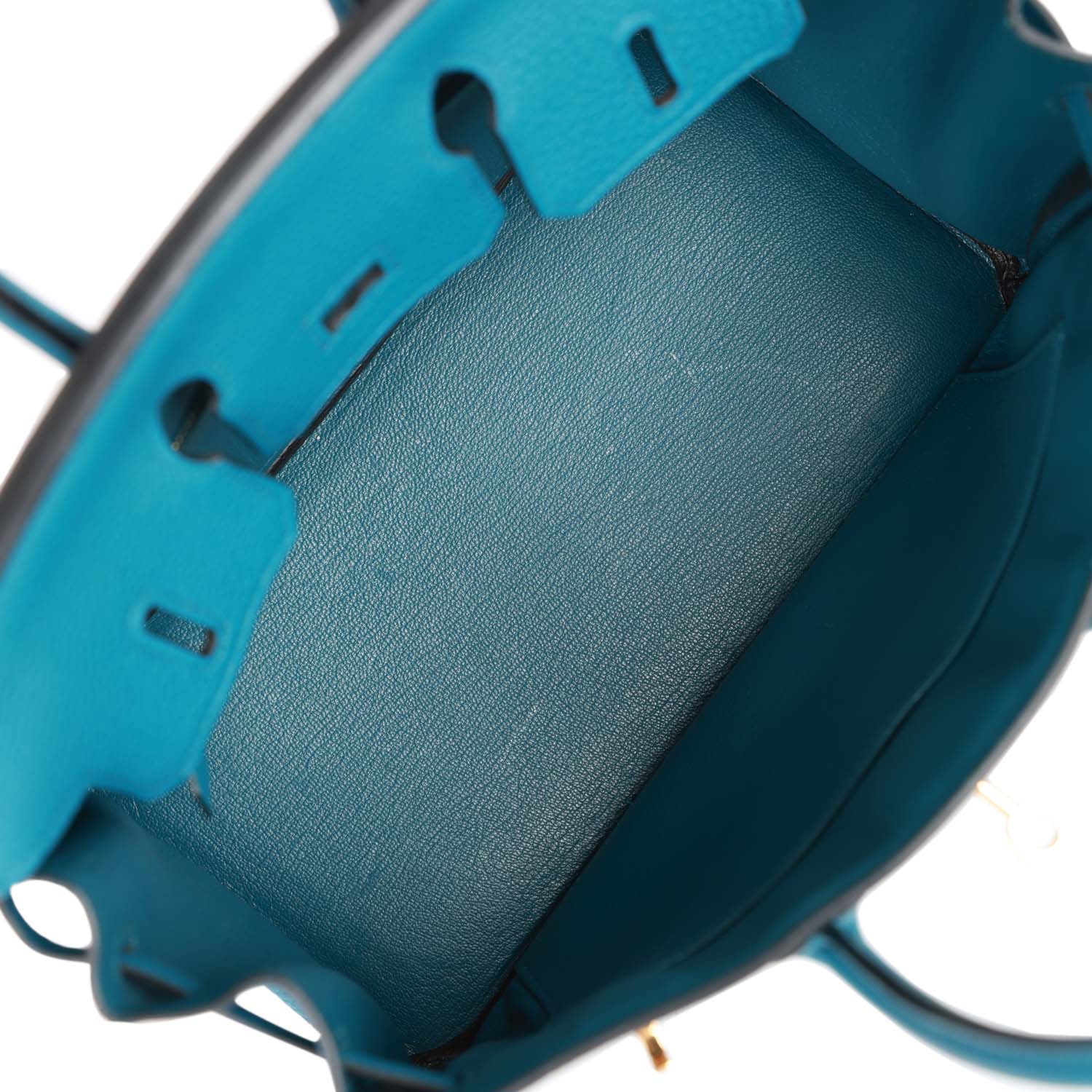 Pre-owned Hermes Birkin 25 Colvert Togo Gold Hardware