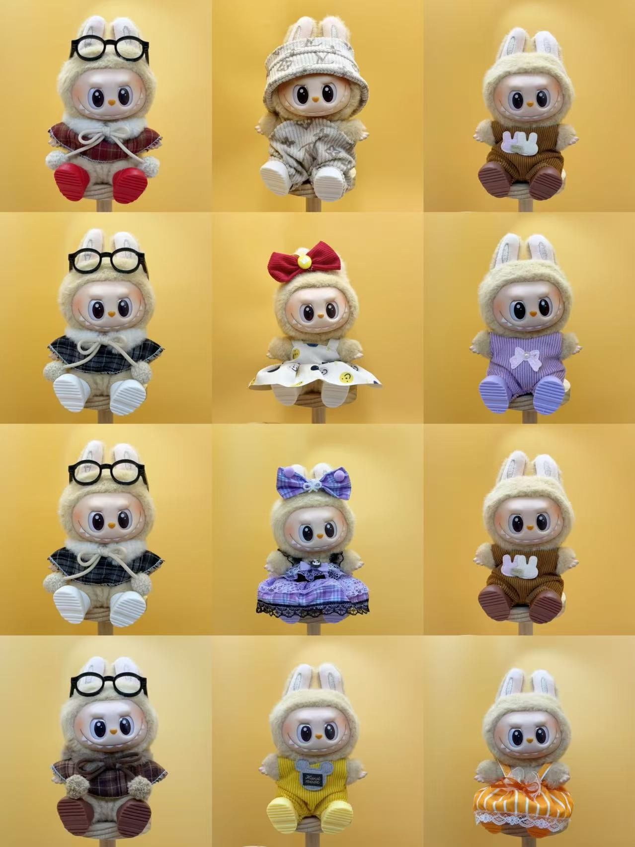 Labubu Brand Co-Branded Styles - 1 Random (Doll + Clothing)