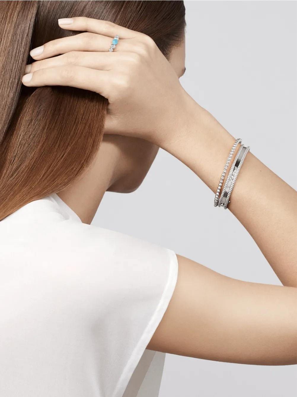 Perlée pearls of gold bracelet, medium model