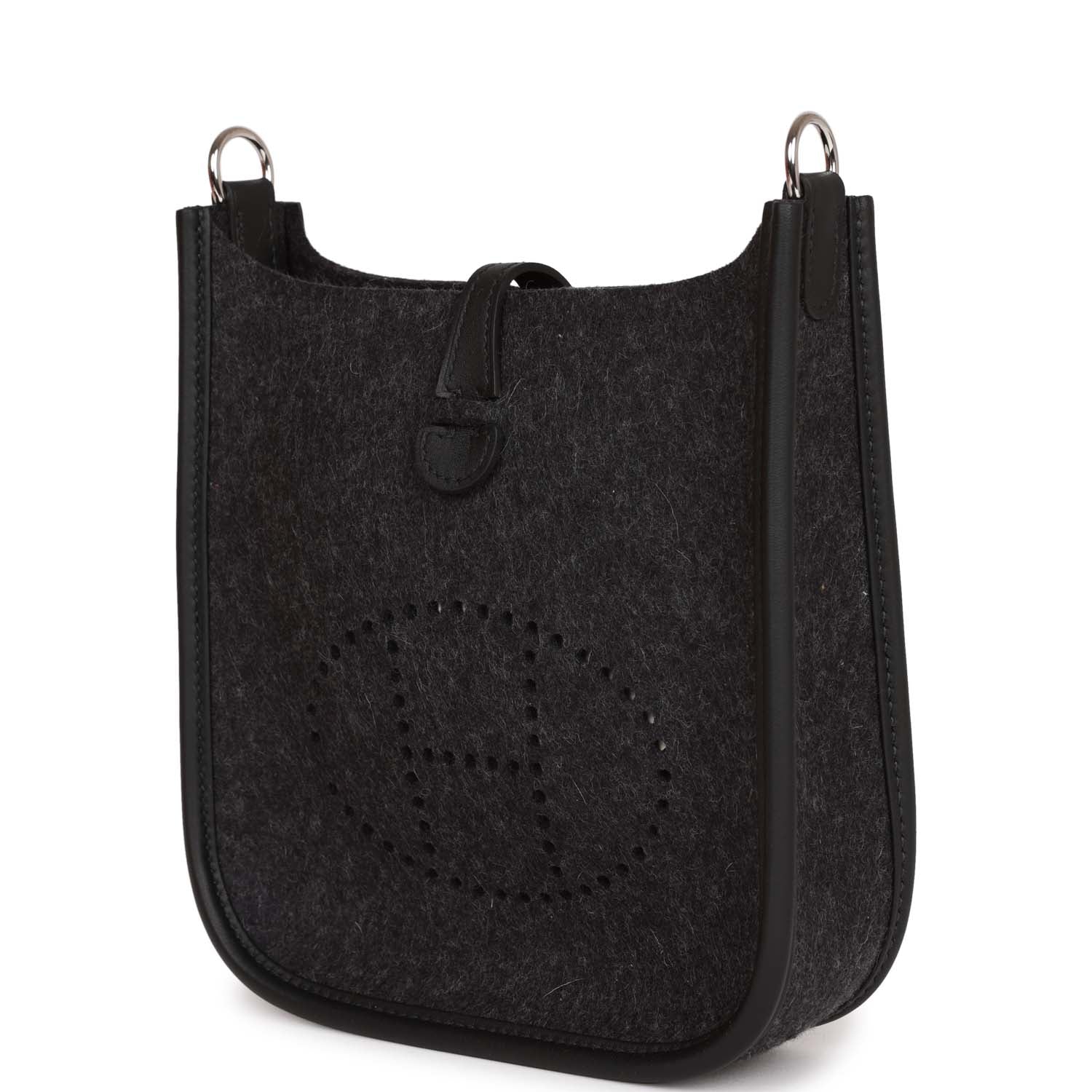 Hermes Evelyne TPM Graphite Feutre and Black Swift Palladium Hardware