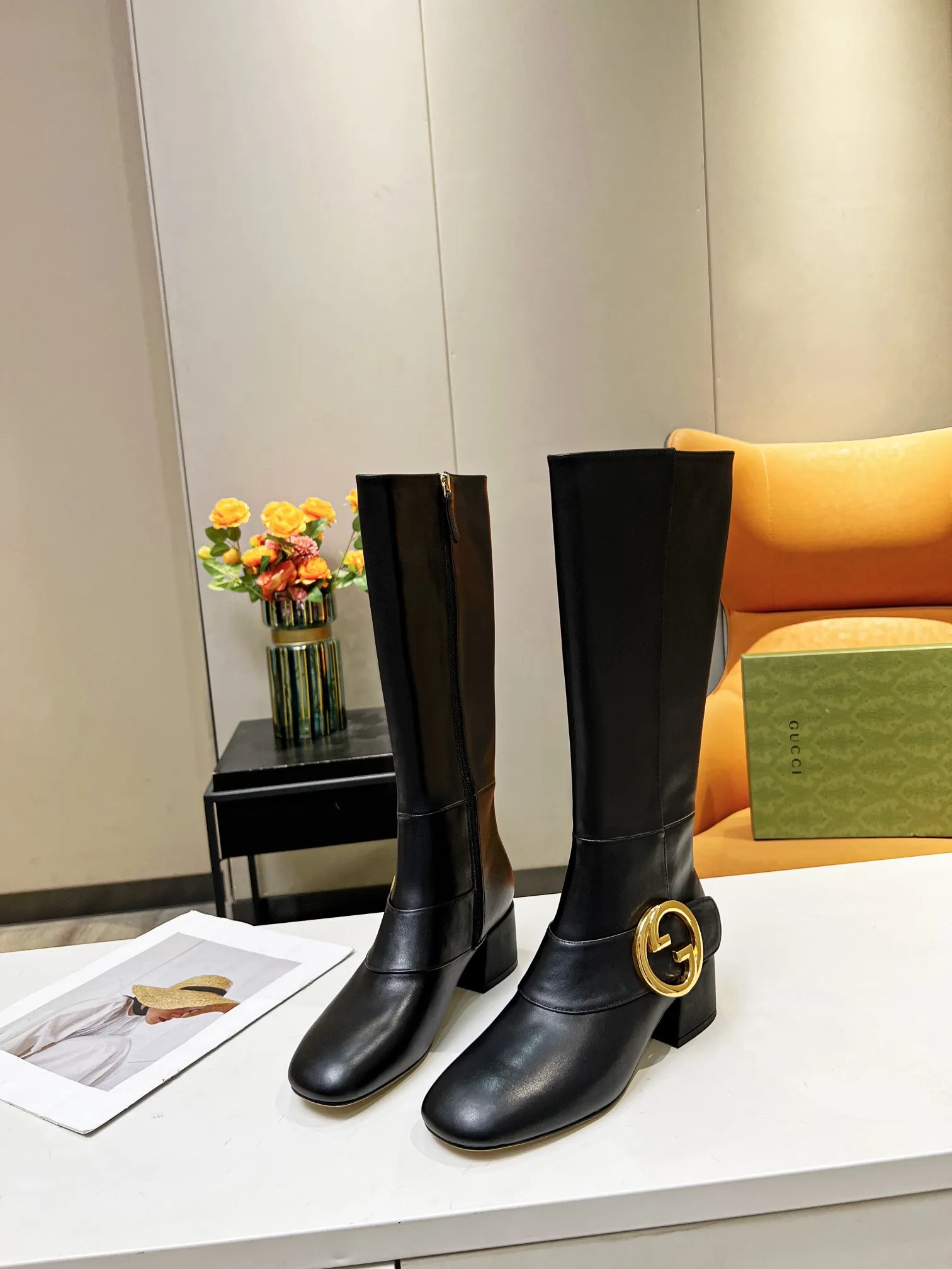 GG women boots heels 5.5 cm