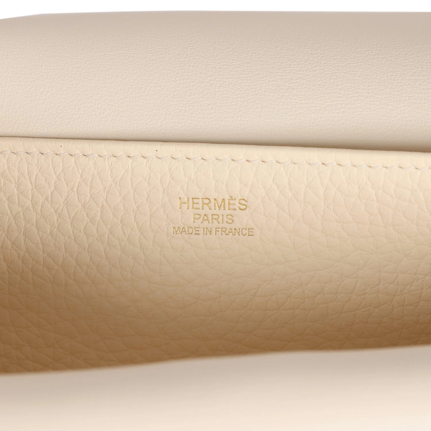 Hermes Halzan 25 Nata Clemence Gold Hardware