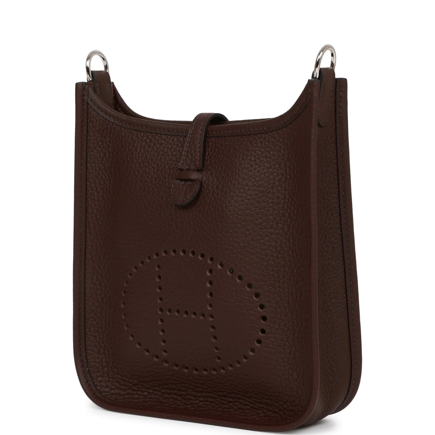 Hermes Evelyne TPM Rouge Sellier Clemence Palladium Hardware