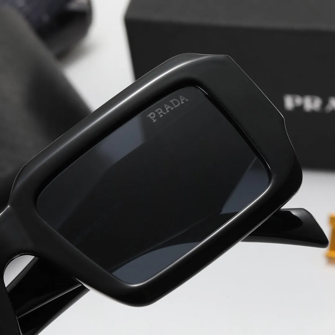 5-color fashion PRA triangle letter temple polarized sunglasses