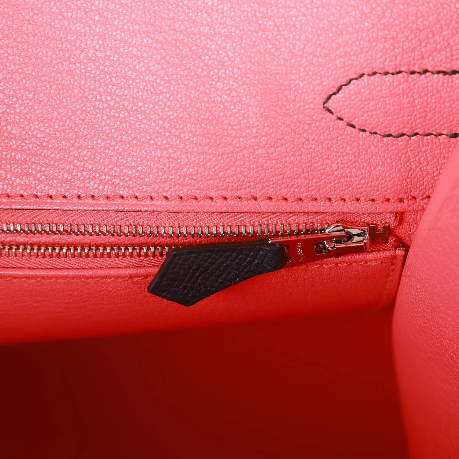 Pre-owned Hermes Casaque Birkin Sellier 30 Rouge Sellier and Bleu Indigo Epsom Palladium Hardware