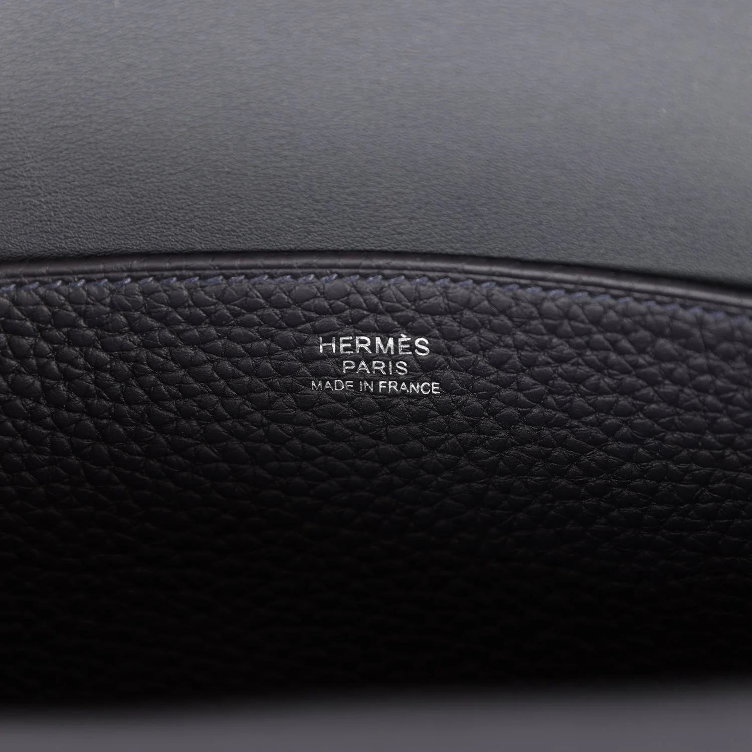 Hermes Halzan 25 Caban Clemence Palladium Hardware