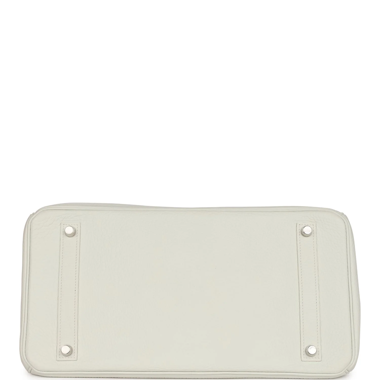 Pre-owned Hermes Birkin 35 White Togo Palladium Hardware