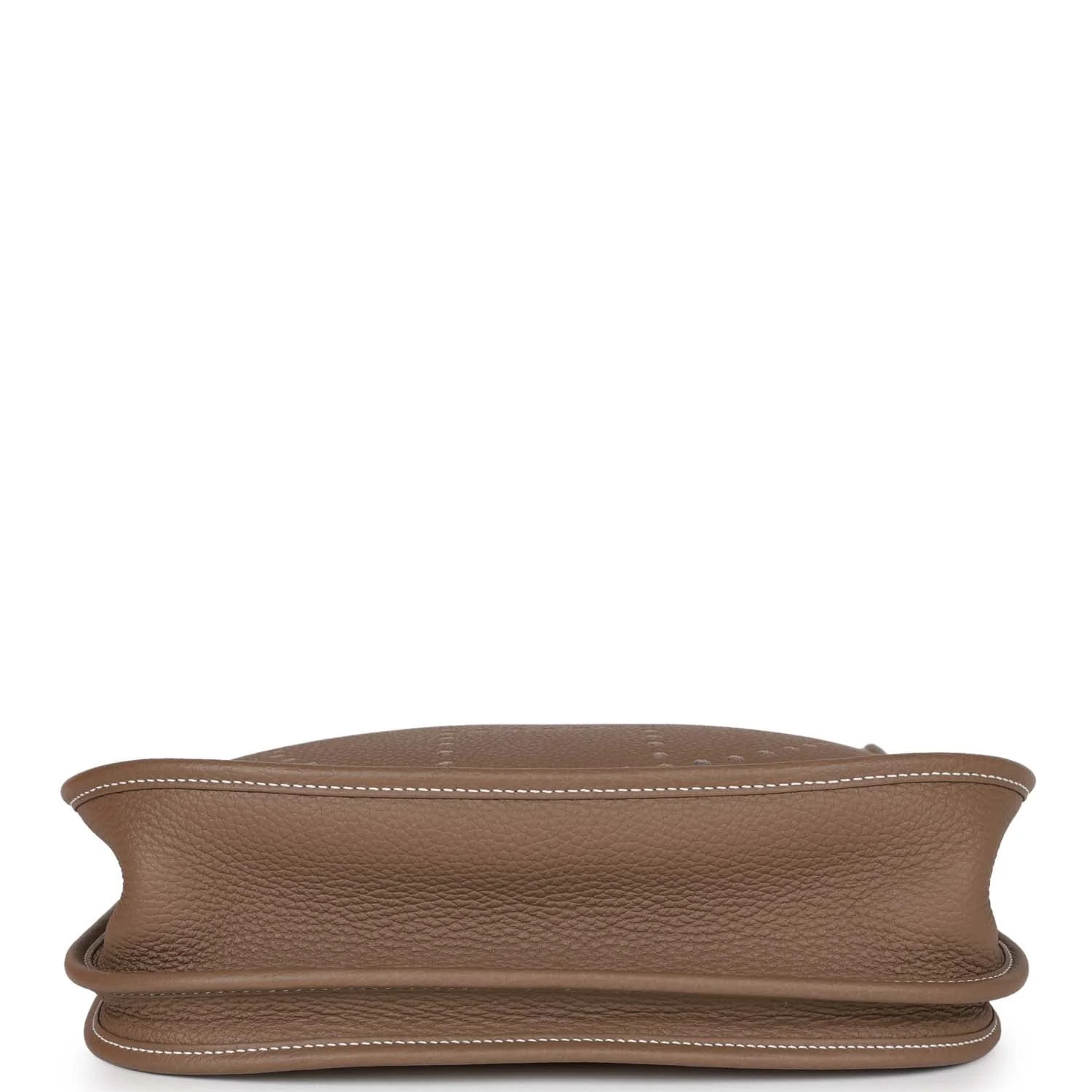 Pre-owned Hermes Evelyne III PM Etoupe Clemence Palladium Hardware