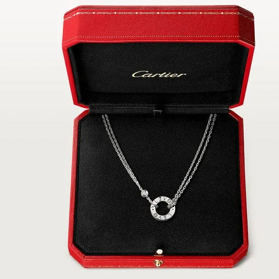 car Love Necklace With 2 Diamonds