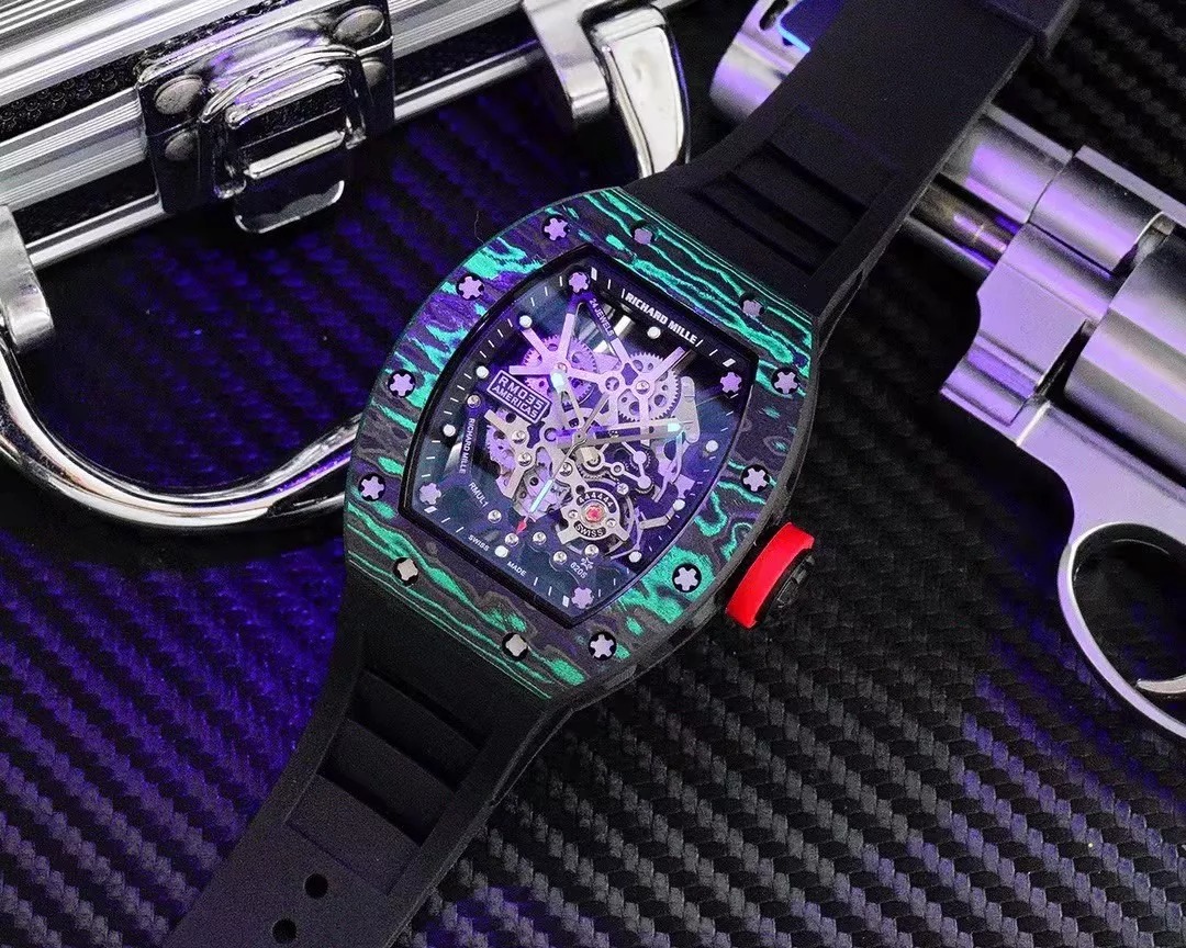 RM 35-02 Blue Dial Black Bezel Black Rubber Strap RUML3