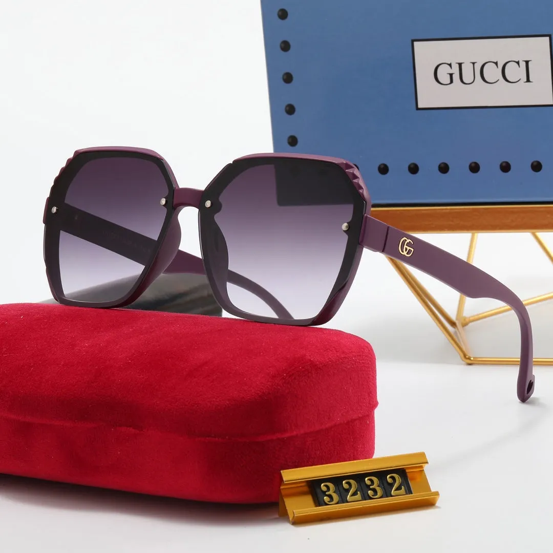 7 Colors Fashion Double G Irregular Frame Polarized Sunglasses
