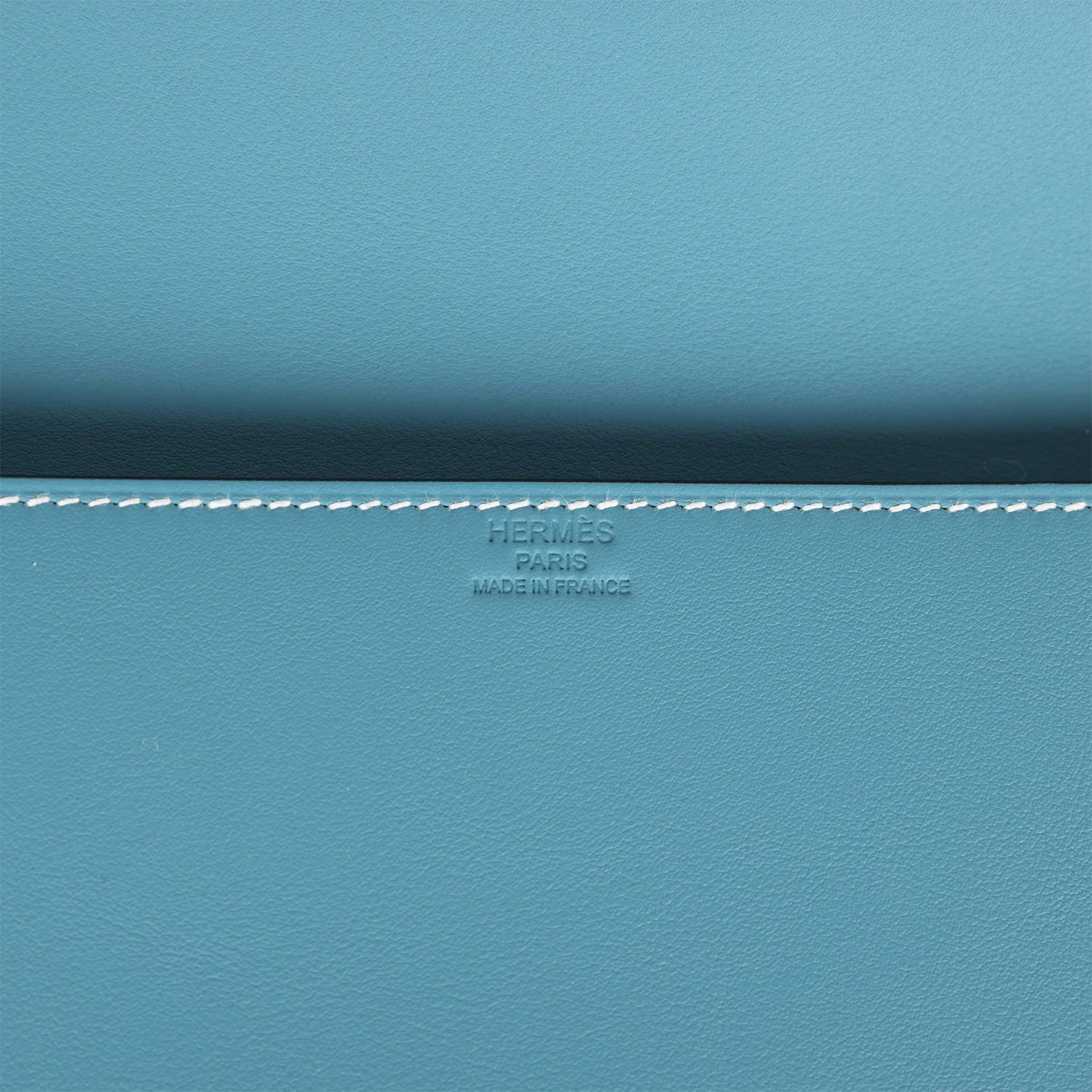 Hermes Shadow Kelly Cut Blue Jean Swift