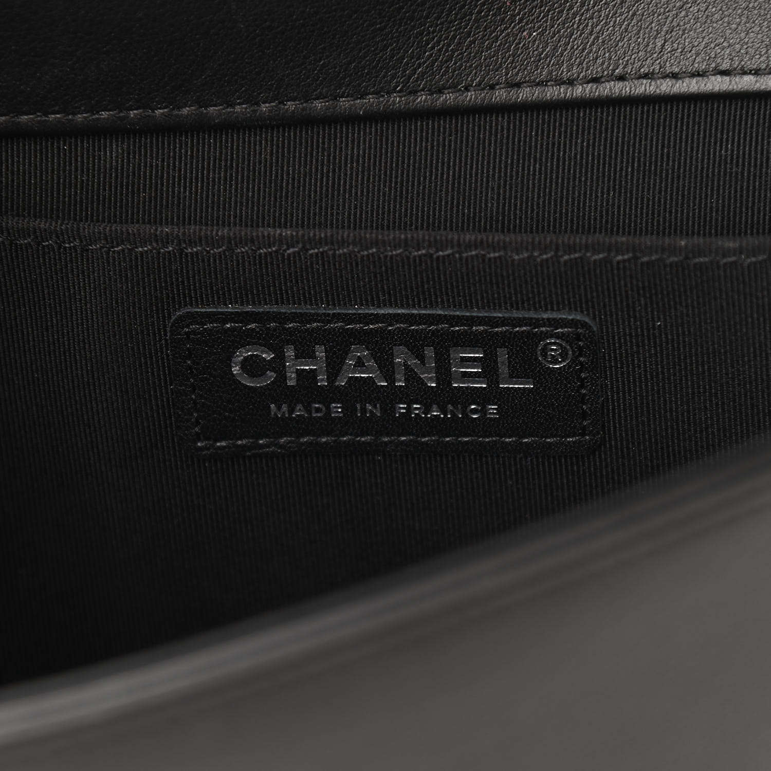 Calfskin Quilted Boy Clutch With Removable Chain So Black