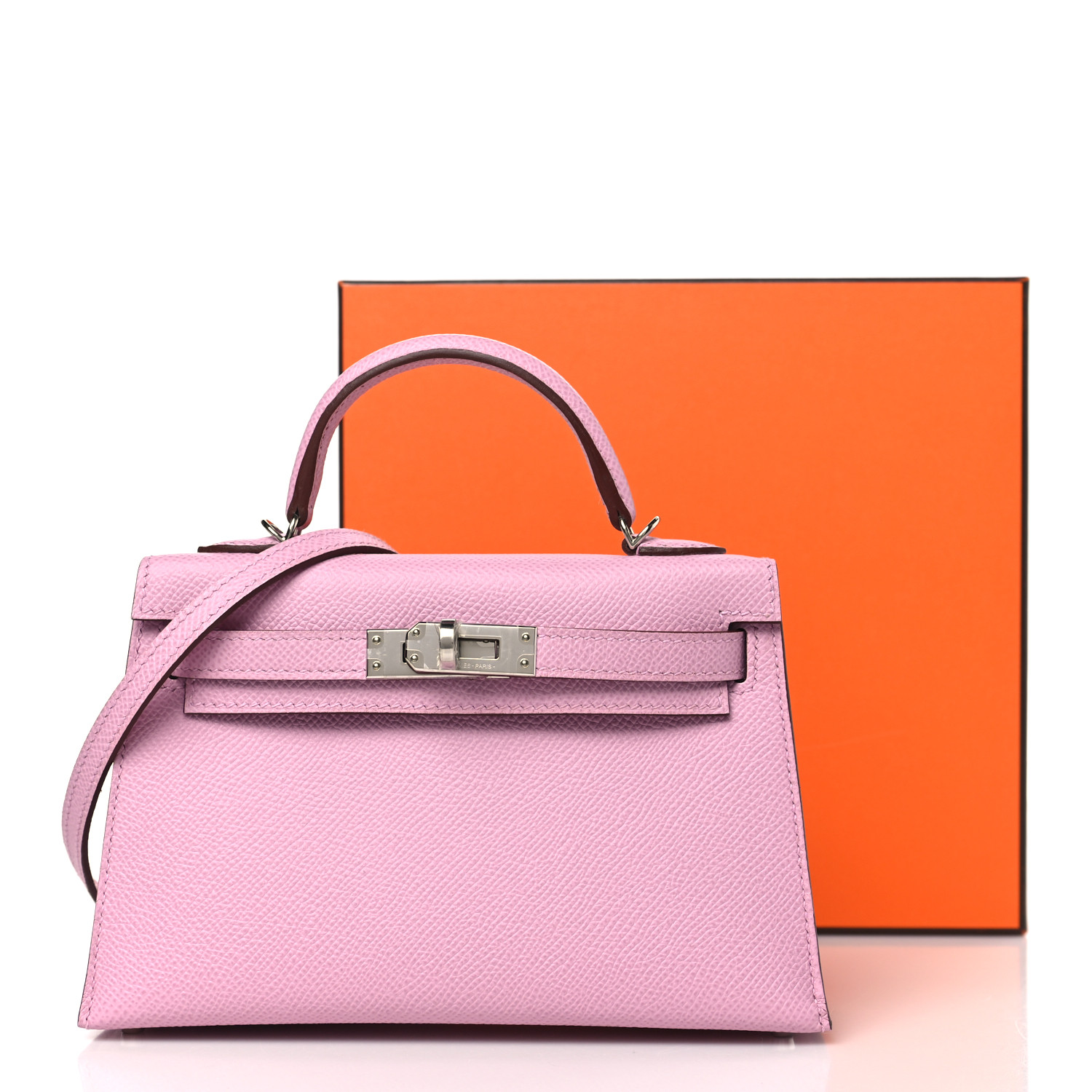 HERMES Epsom Mini Kelly Sellier 20 Mauve Sylvestre