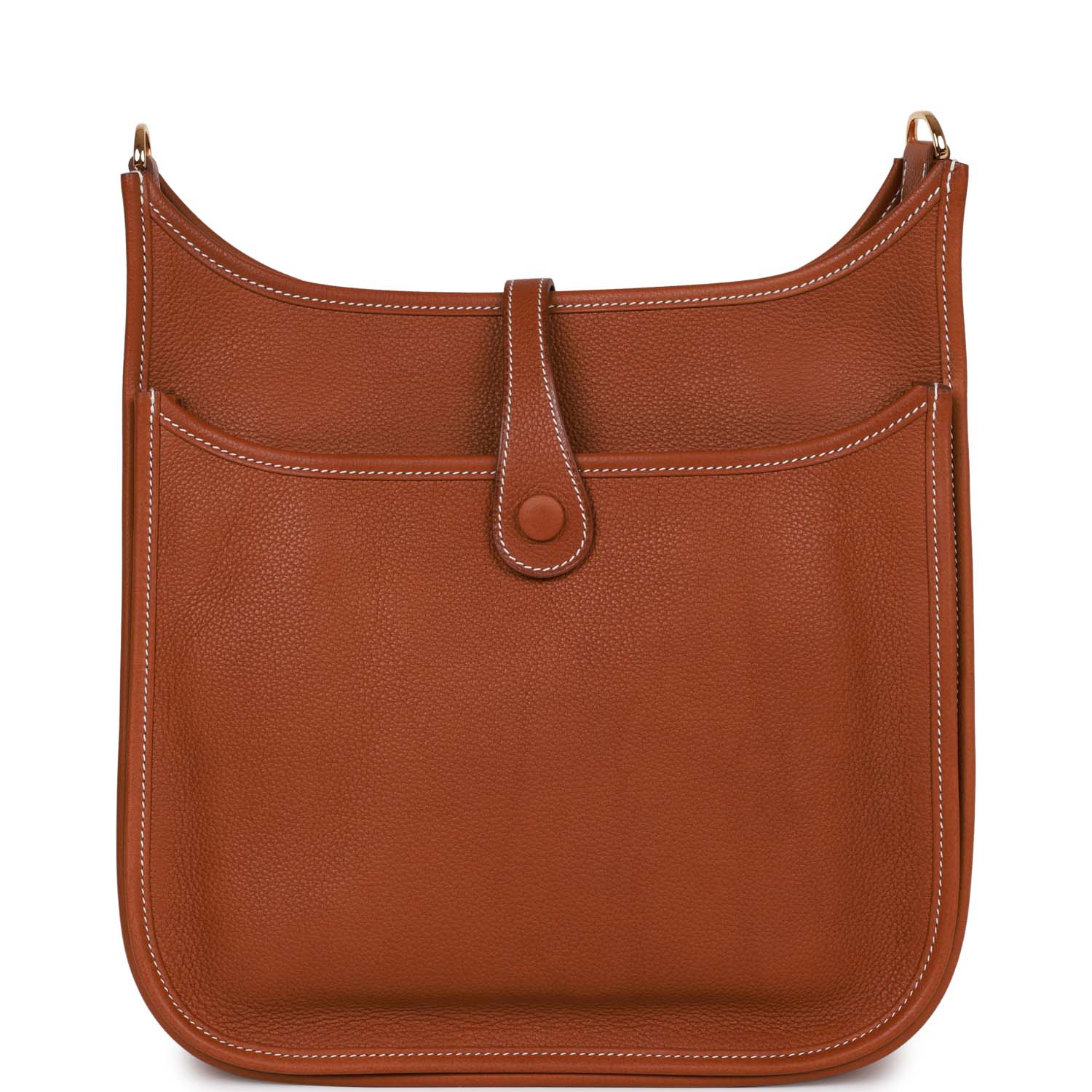 Hermes Evelyne III PM Fauve Barenia Faubourg Gold Hardware