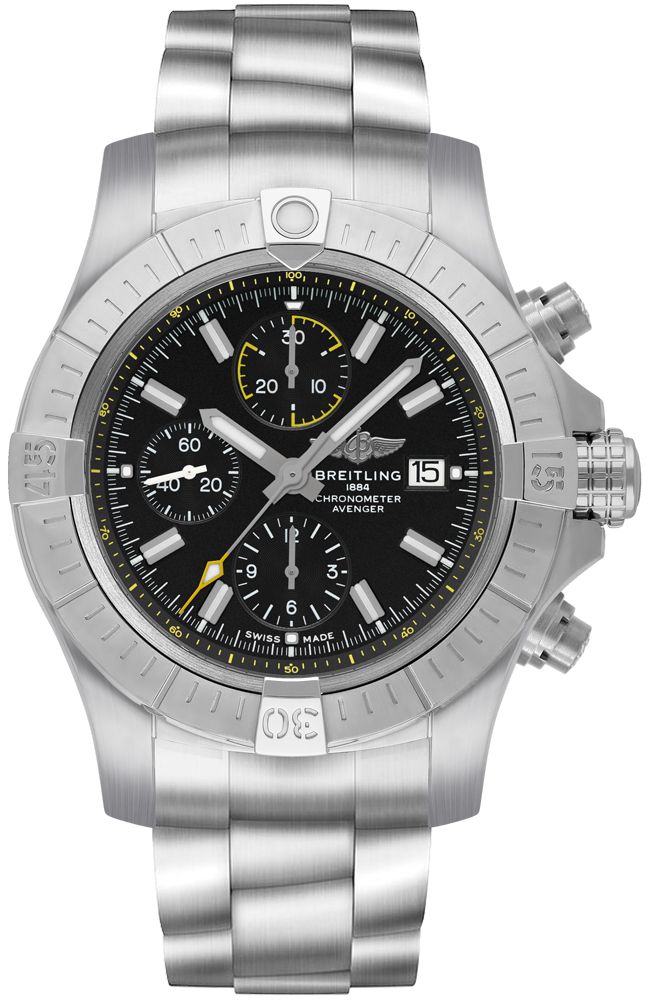 Avenger Black Dial Chronograph 45mm