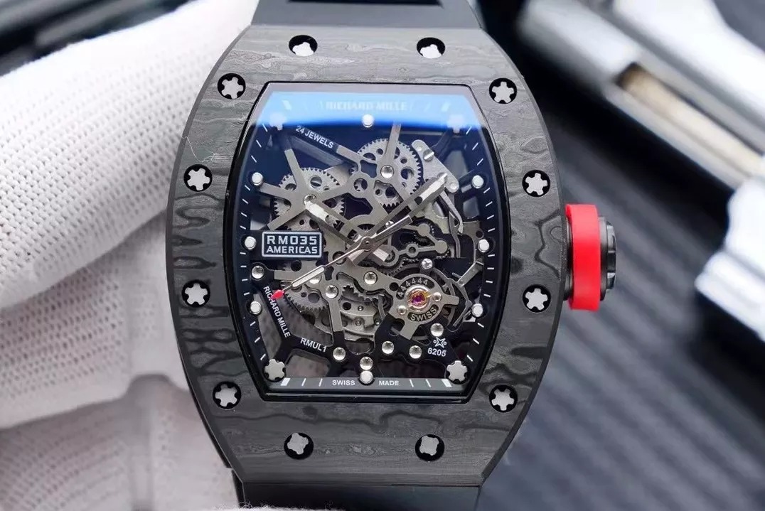 RM 35-02 Blue Dial Black Bezel Black Rubber Strap RUML3