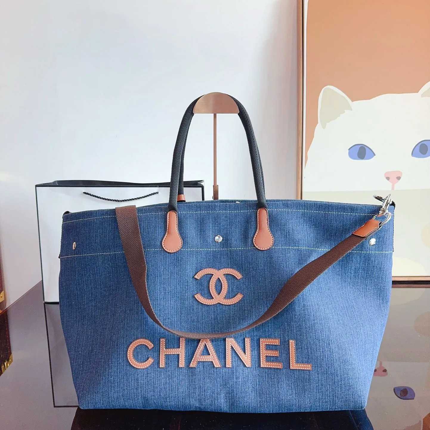 Large Deauville Shopping Tote Bag