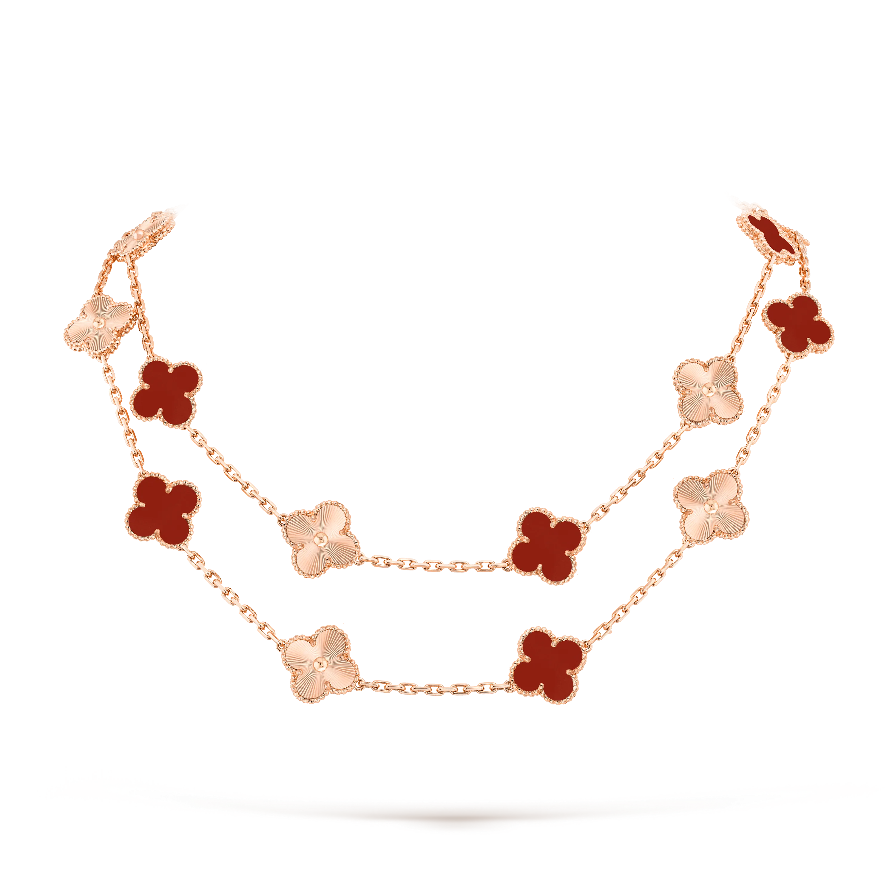 Vintage Alhambra long necklace, 20 motifs