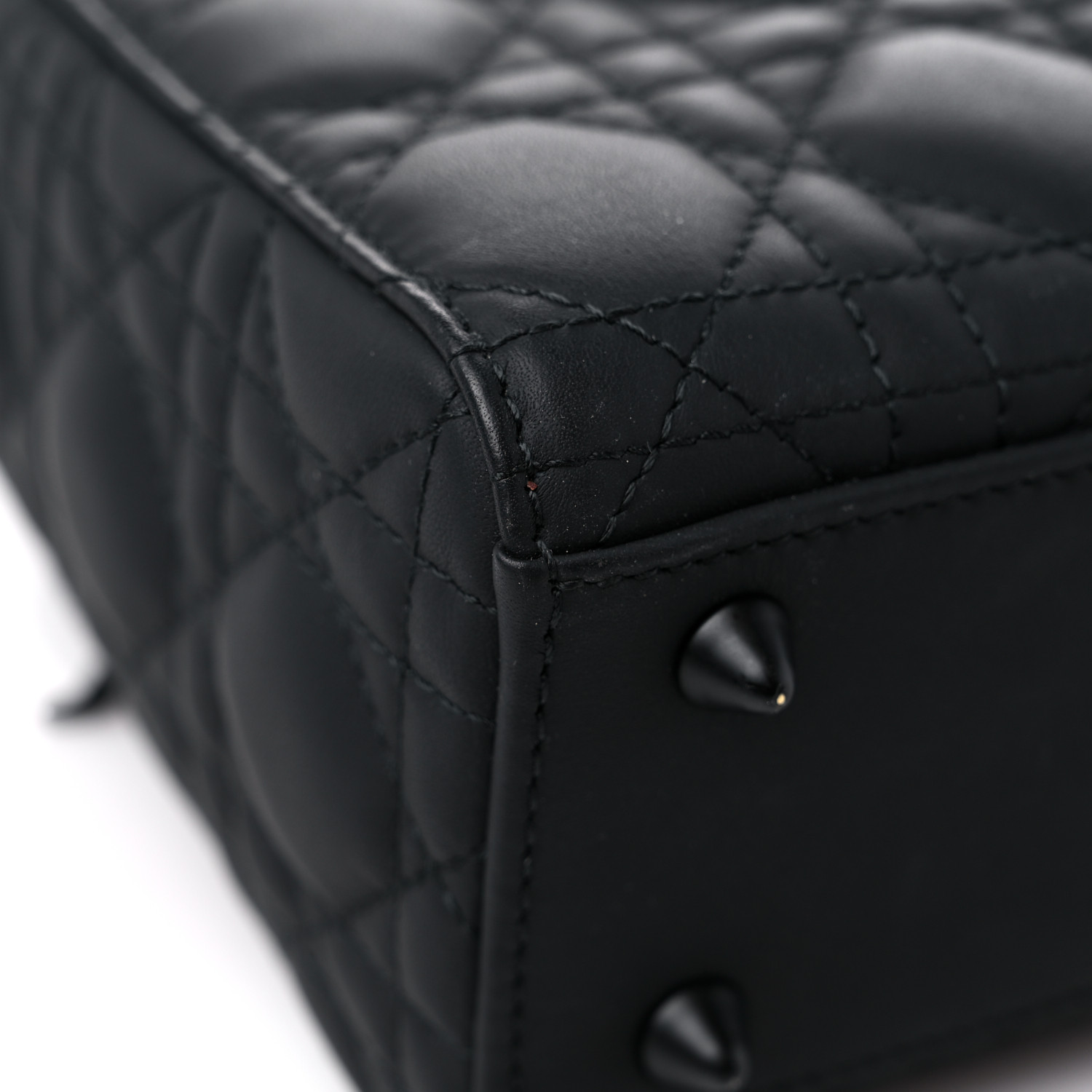 Ultra Matte Calfskin Cannage Small My ABCDior Lady Dior Black