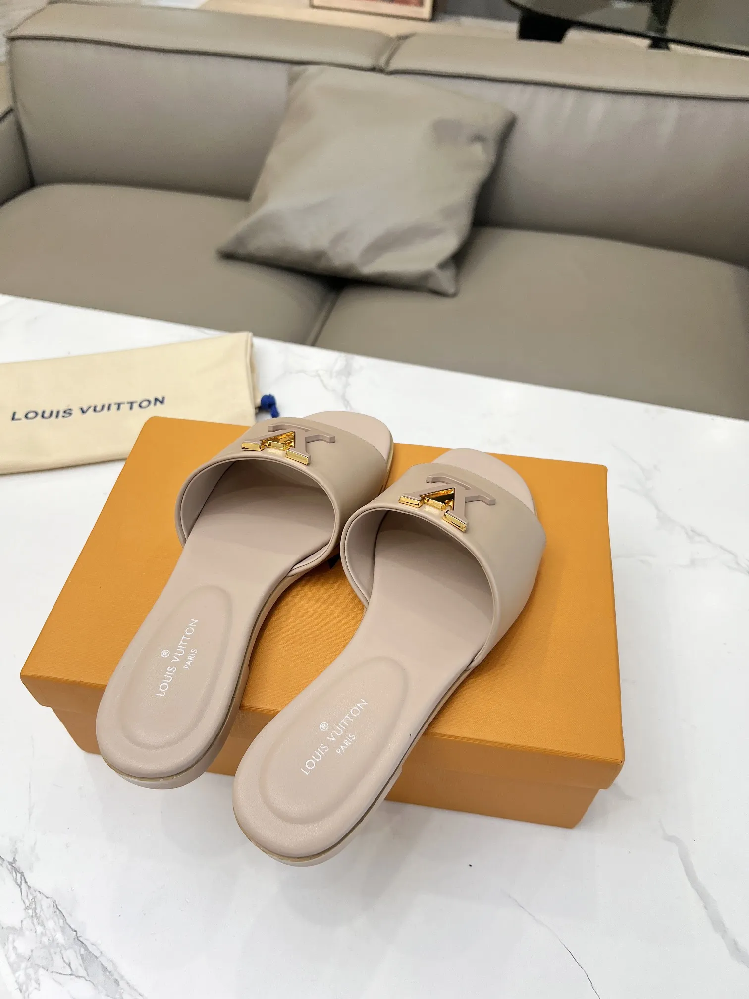 Louis new arrival women slippers heels 4.5cm