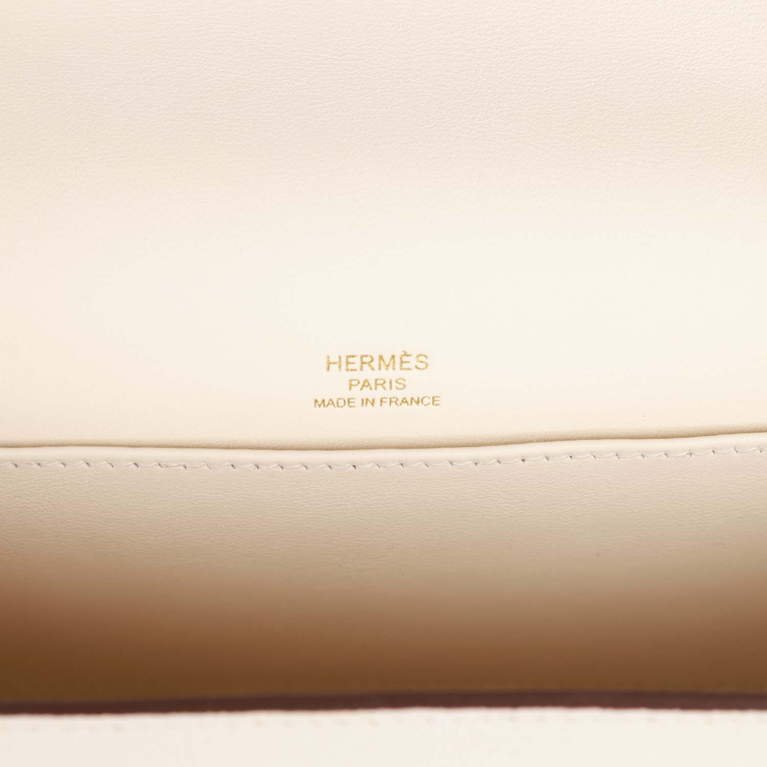 Hermes Geta Bag Nata Chevre Gold Hardware
