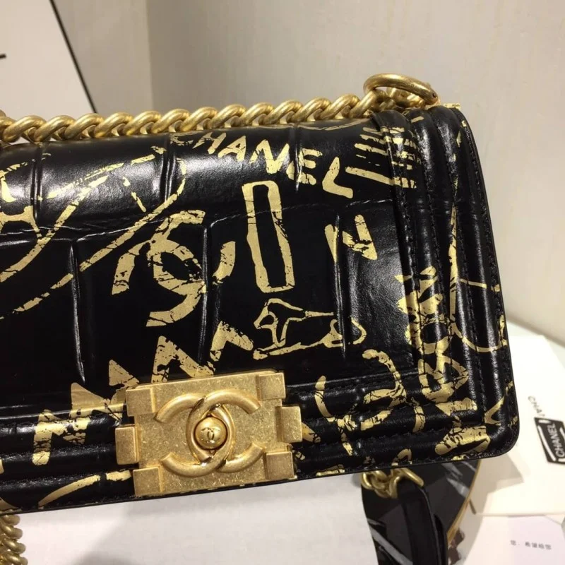 Chanel Small Boy Chanel Handbag A67085 Gold