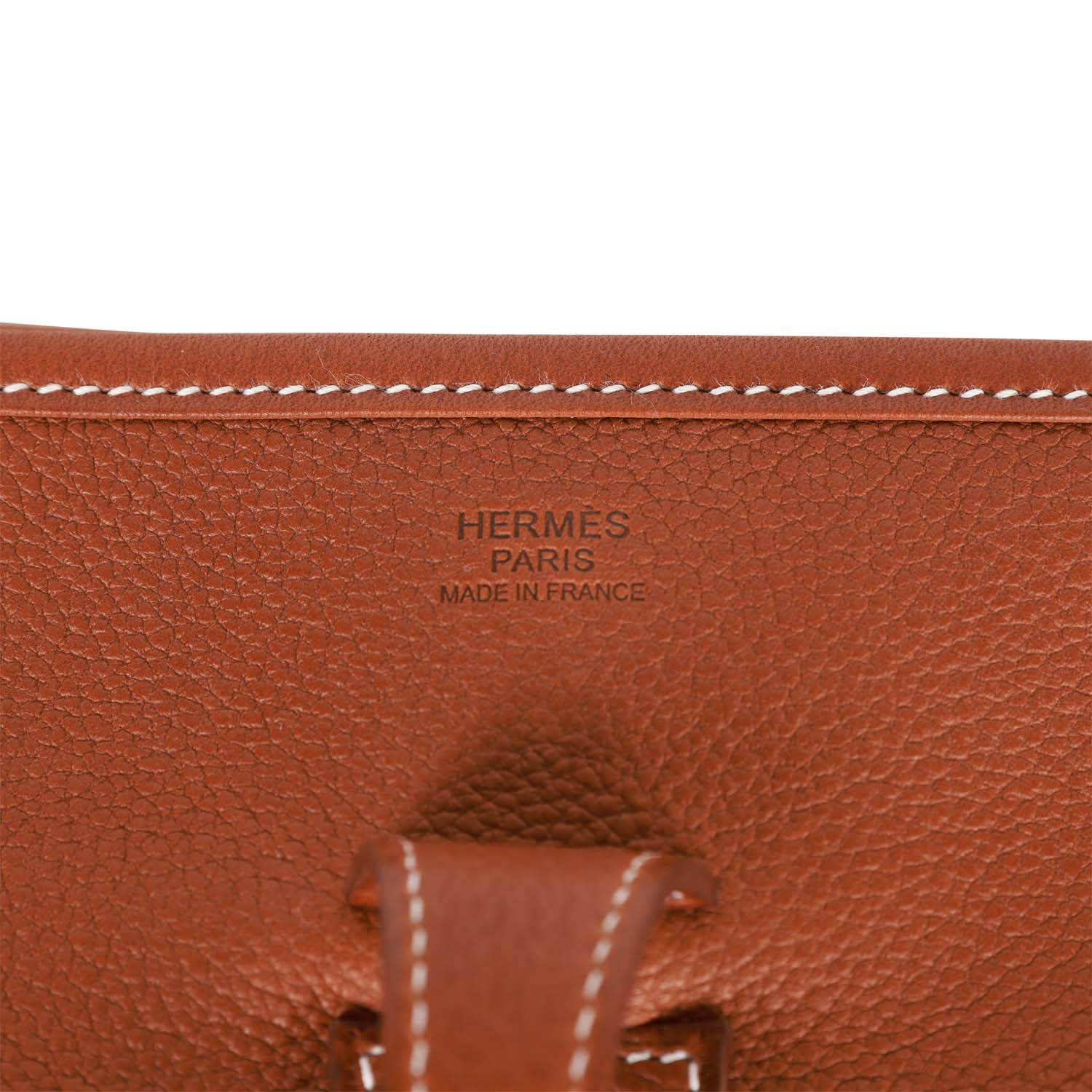 Hermes Evelyne III PM Fauve Barenia Faubourg Gold Hardware