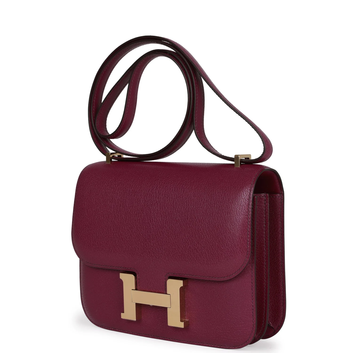 Hermes Constance 18 Anemone Chevre Chamkila Permabrass Hardware