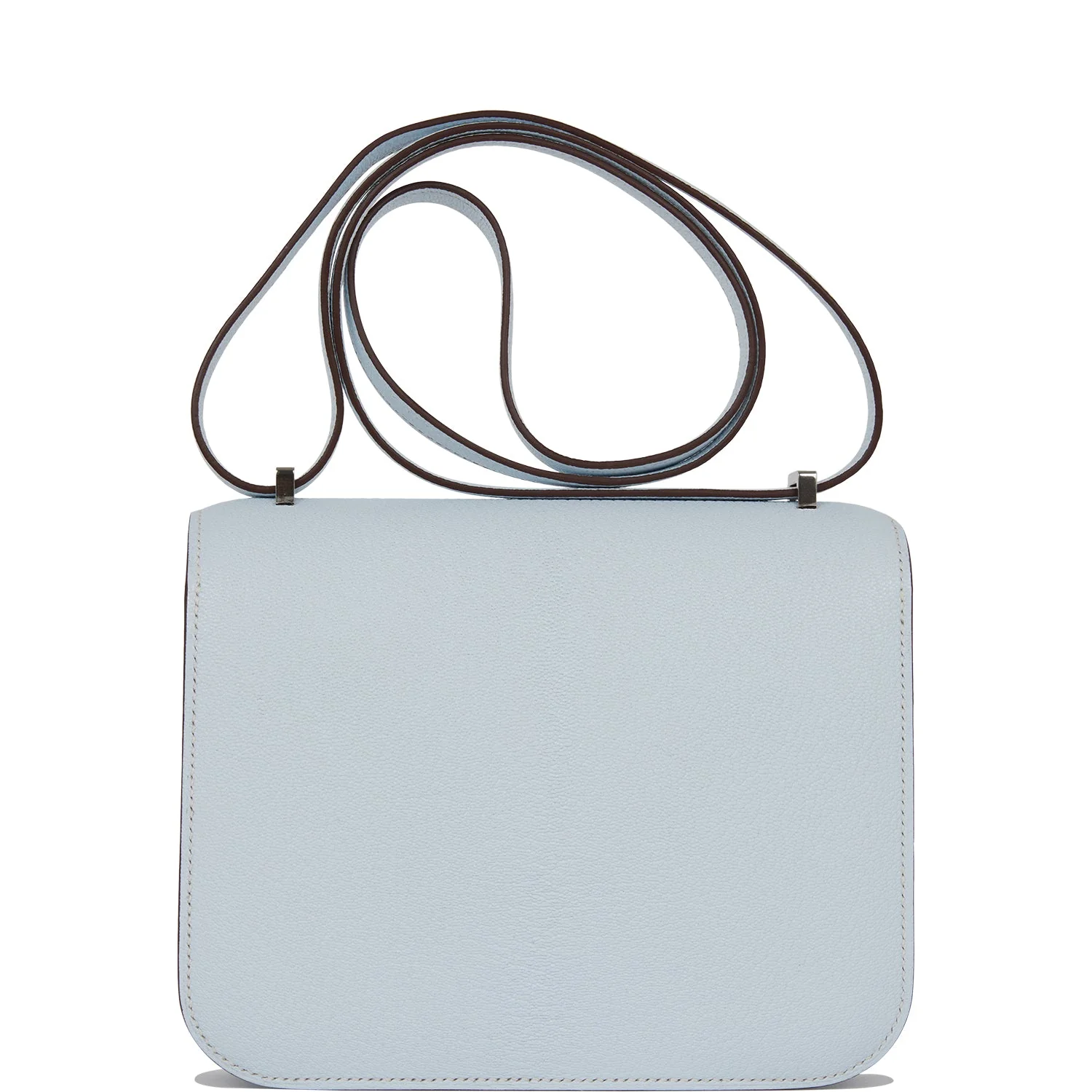 Hermes Constance 18 Bleu Brume Chevre Palladium Hardware
