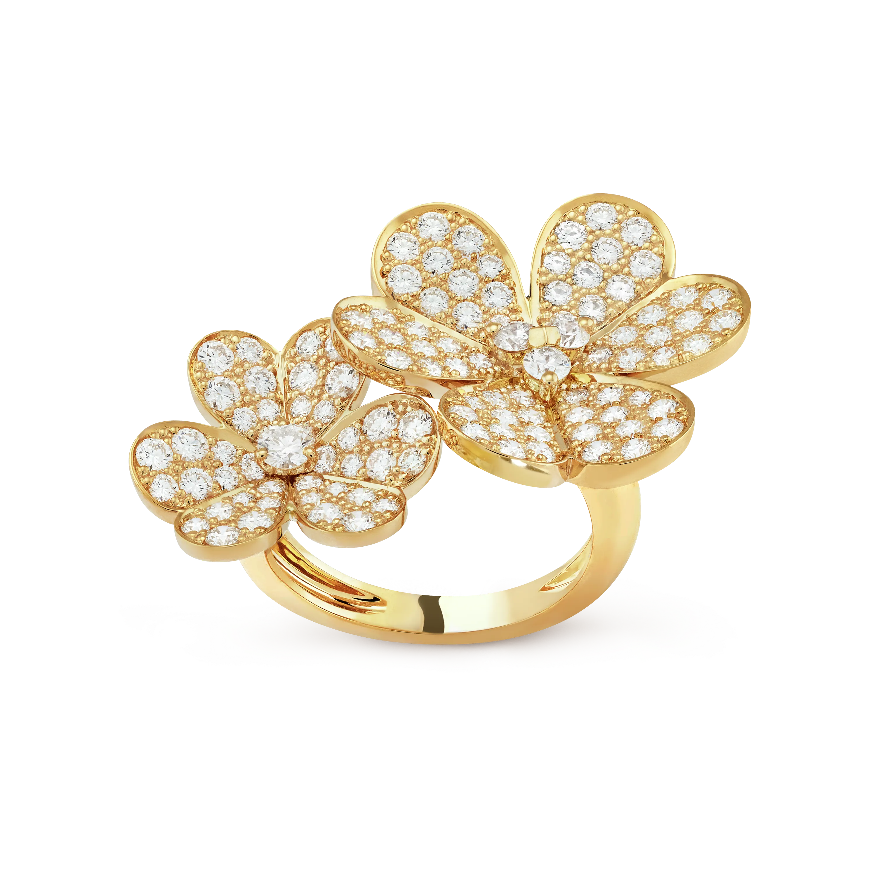 Frivole Between the Finger Ring yellow gold, Diamond