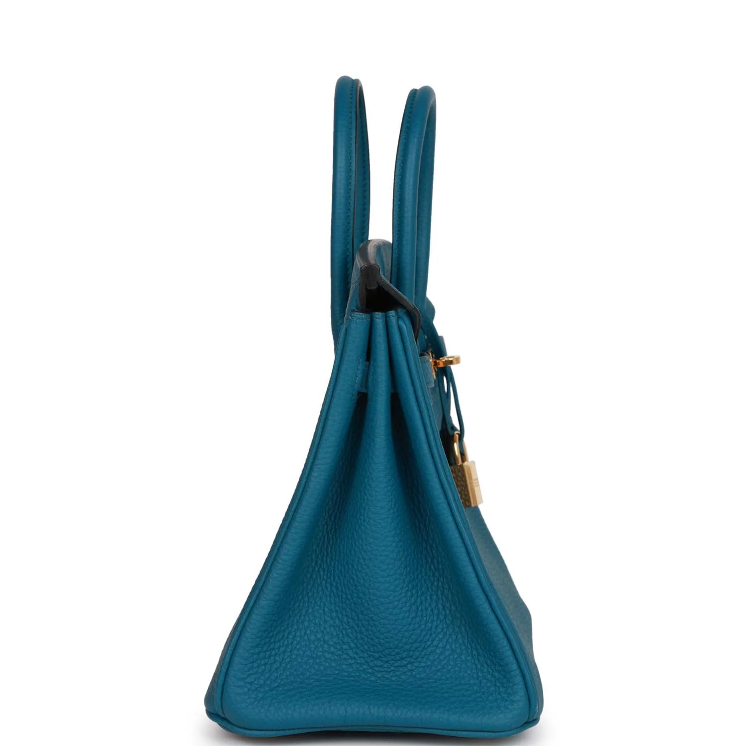 Pre-owned Hermes Birkin 25 Colvert Togo Gold Hardware