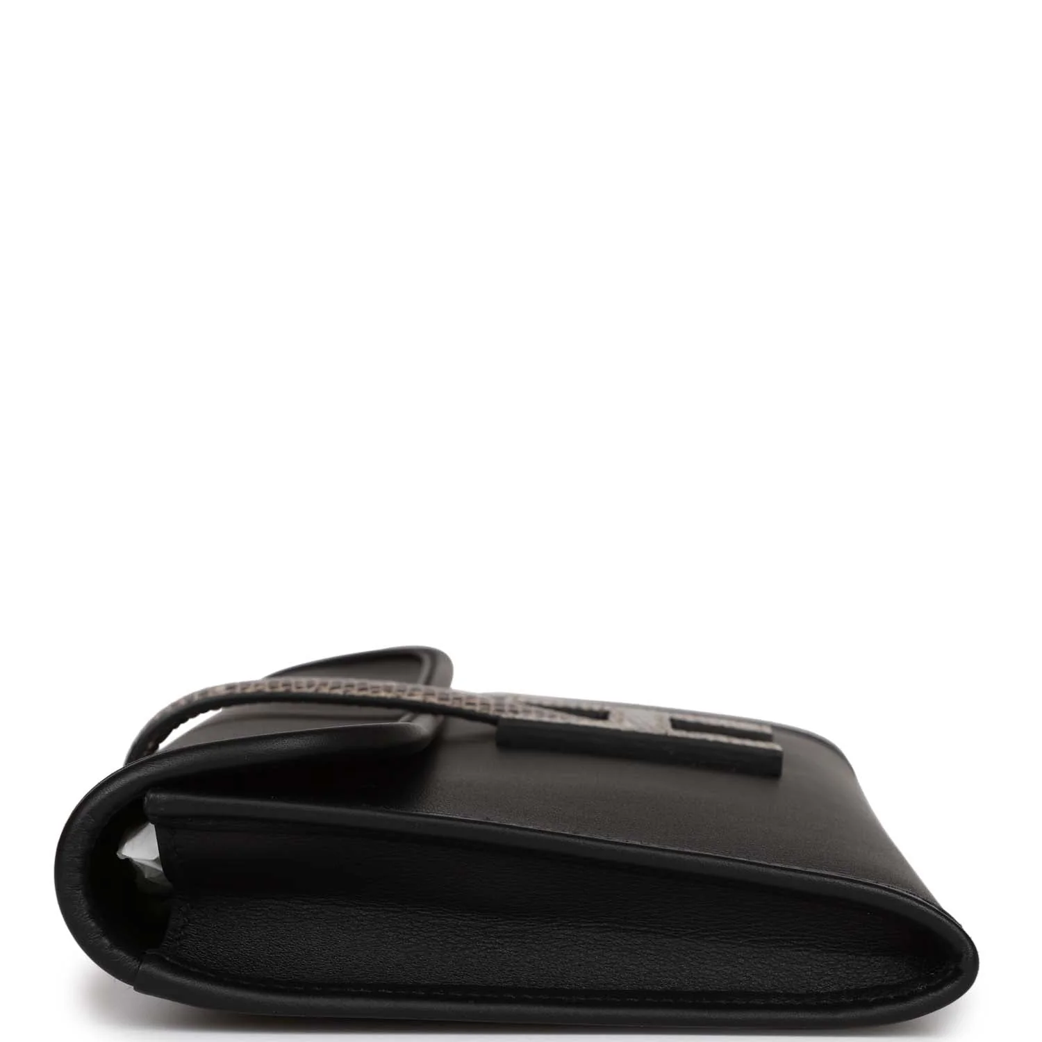 Hermes Jige Elan Touch Black Swift and Ombre Lizard