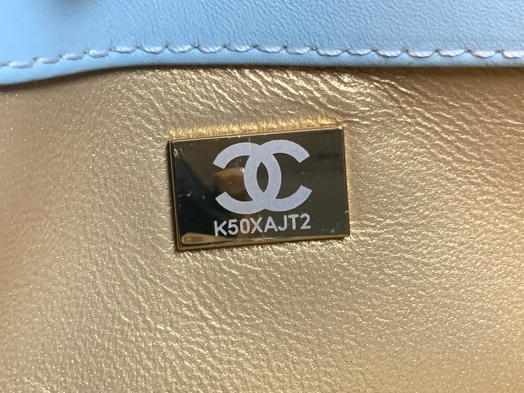Chanel Hobo Handbag Light Blue Bag For Women 16cm/6in