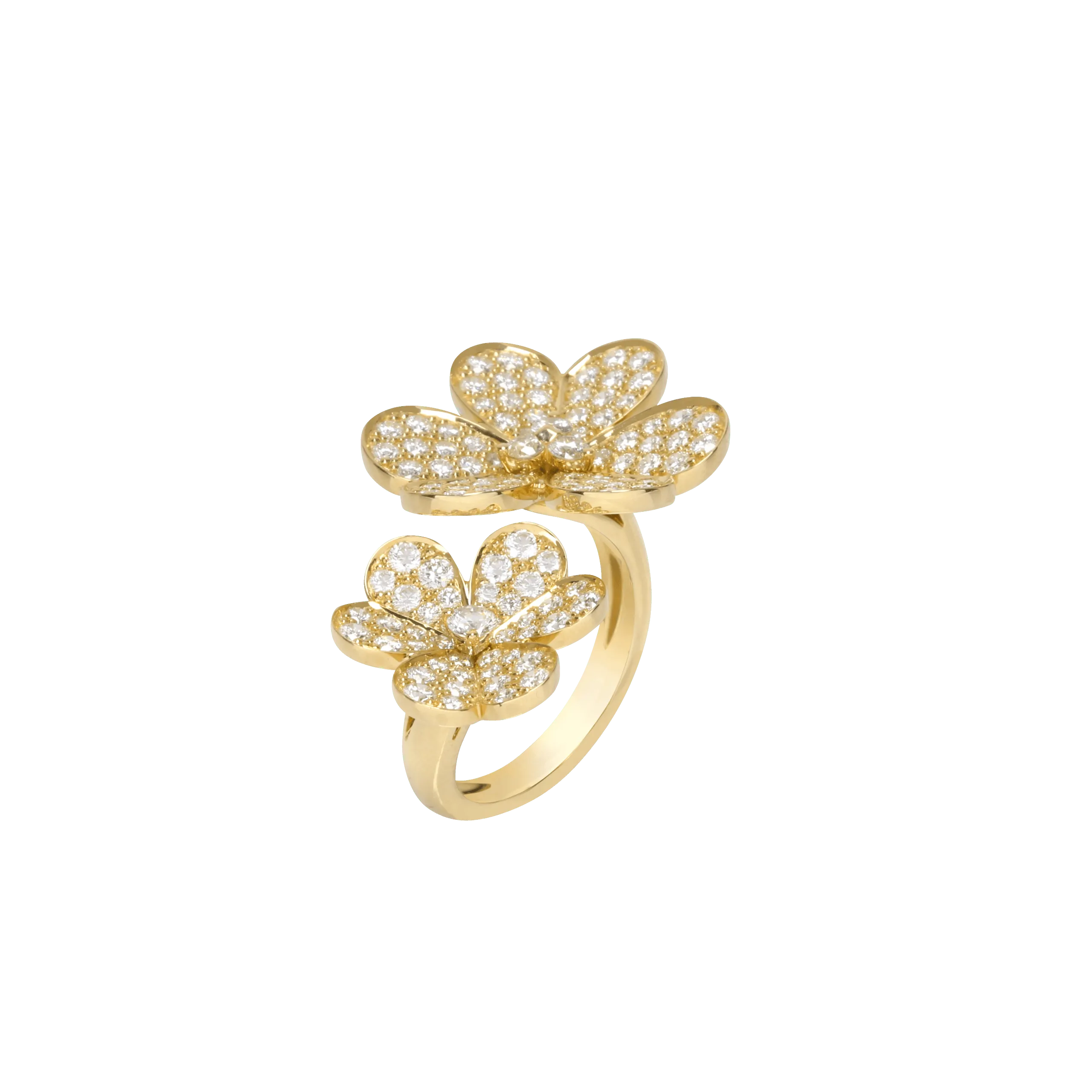 Frivole Between the Finger Ring yellow gold, Diamond