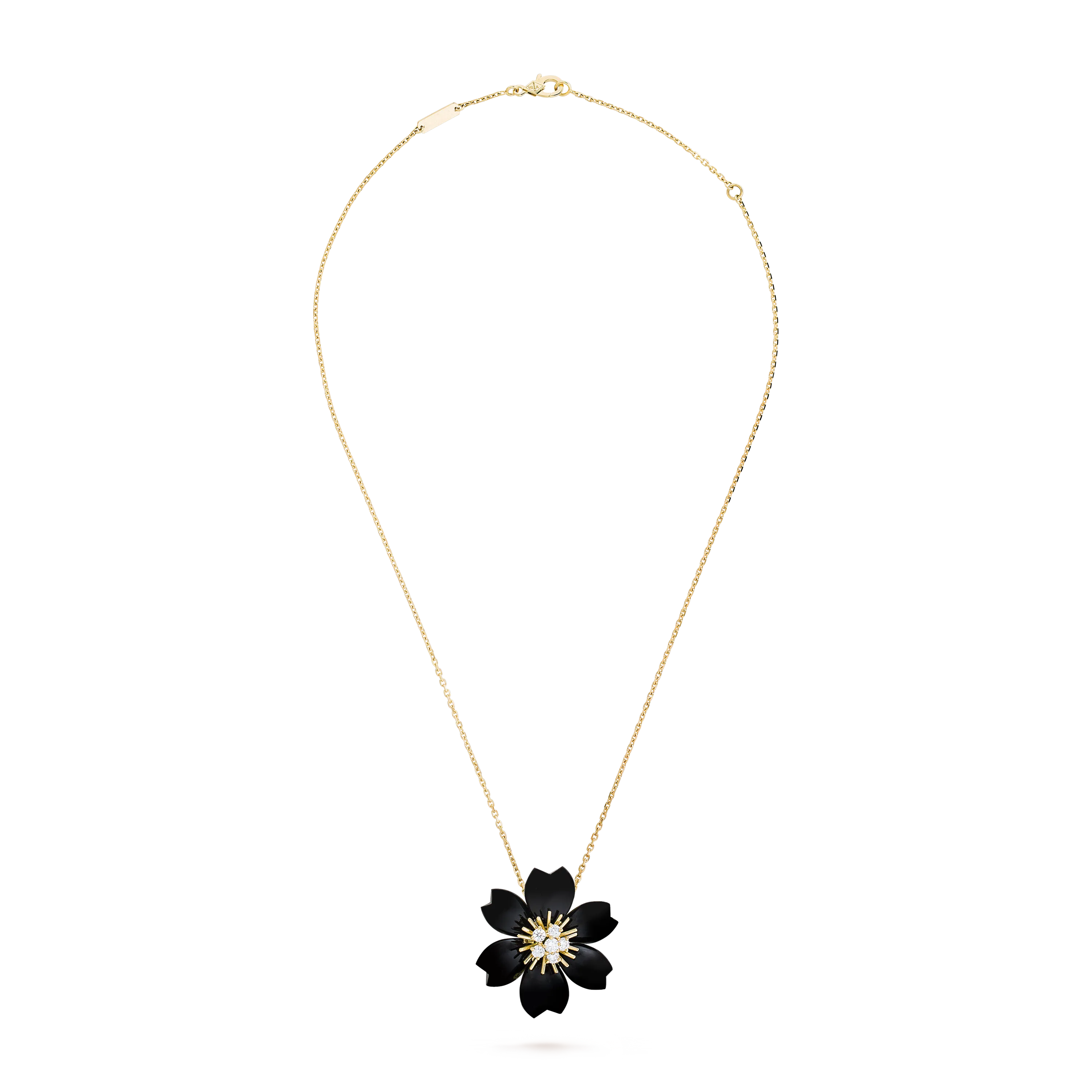 Rose de Noël clip pendant, small model