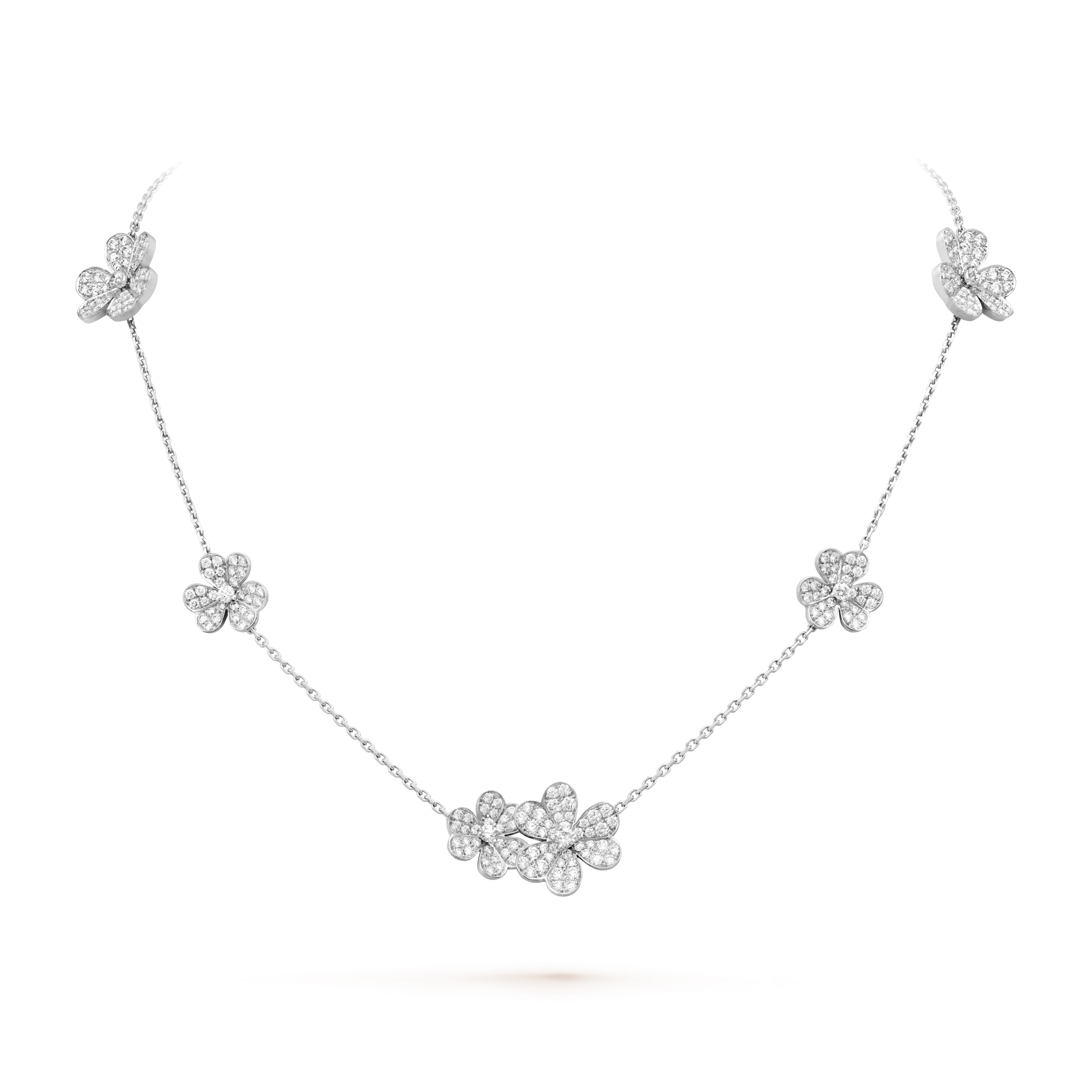 Frivole necklace, 9 flowers
