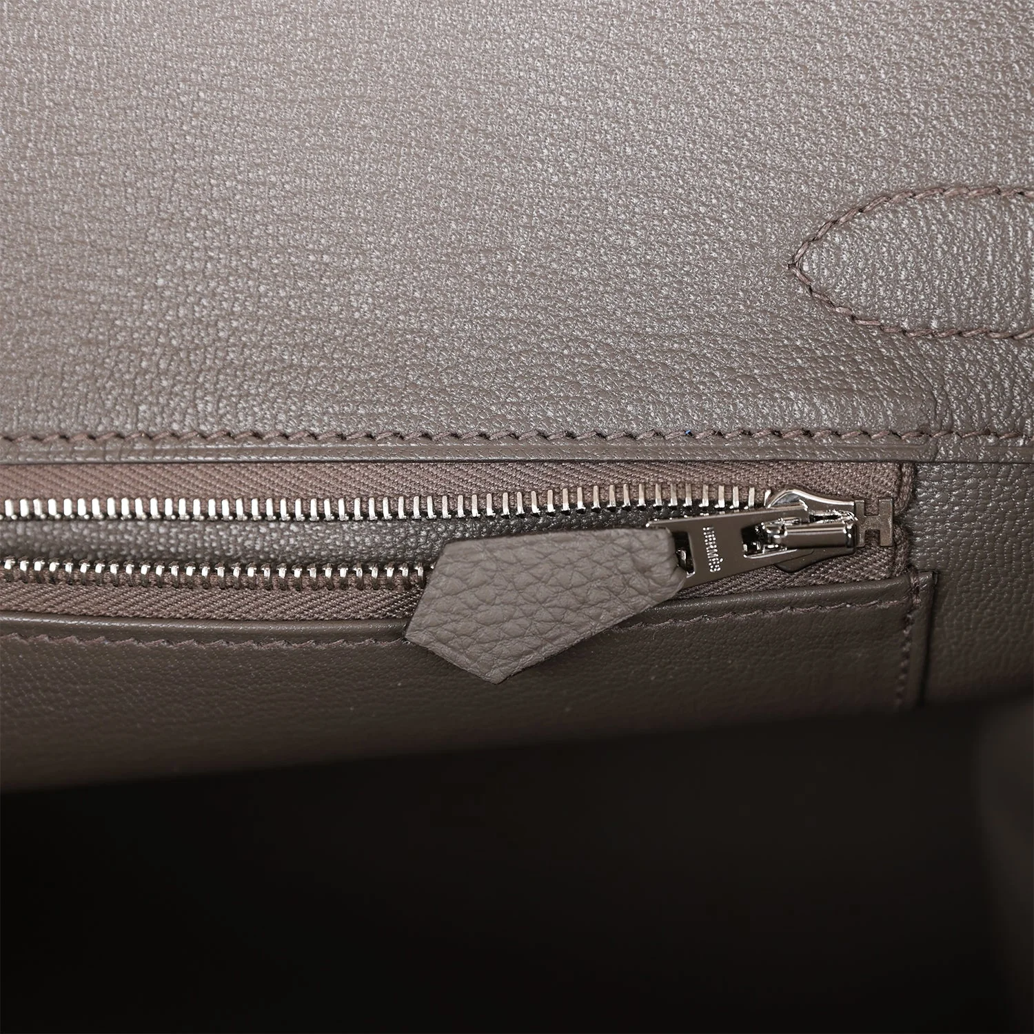 Hermes Birkin 30 Etain Togo Palladium Hardware