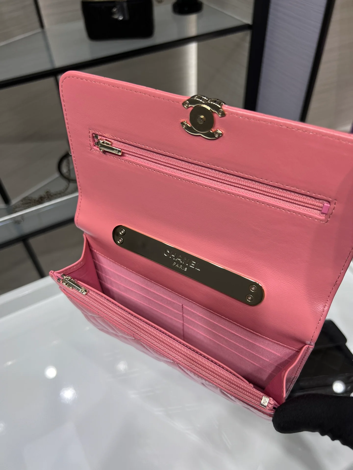 Chanel WOC 19 Chain Wallet Bag Gold Hardware Pink For Women, Women’s Handbags, Shoulder Bags 7.5in/19cm