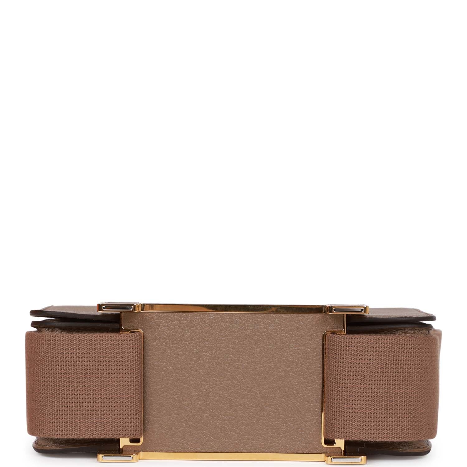 Hermes Geta Etoupe Chevre Gold Hardware