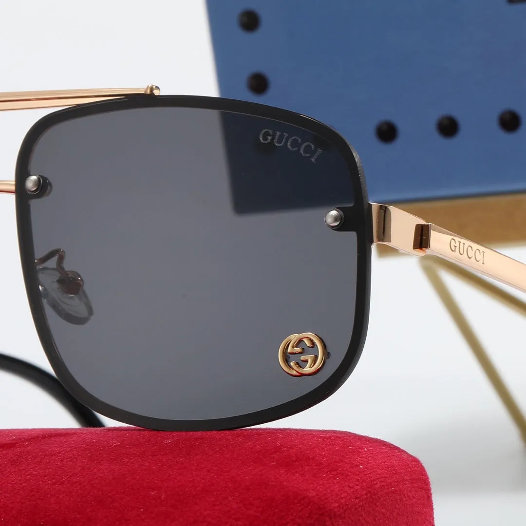 5 color fashion double G printing oval polarized sunglasses