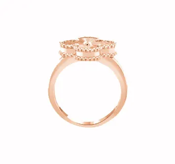 Alhambra ring   rose gold