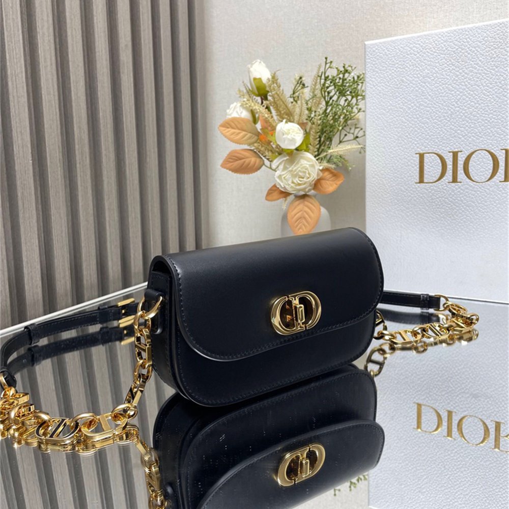 Dior 30 Montaigne Avenue Bag Black Box Calfskin