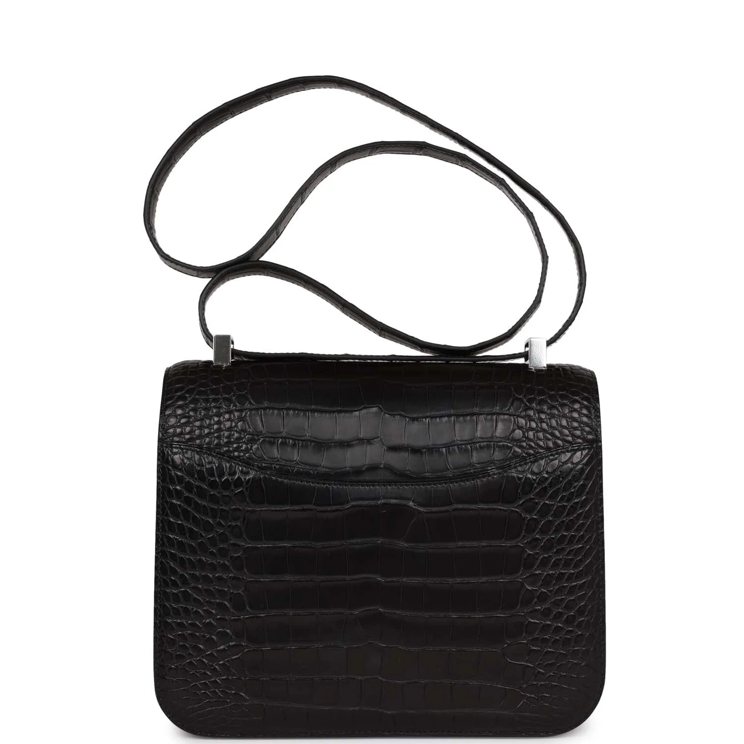 Hermes Constance 24 Black Matte Alligator and Ombre Lizard Marquette Palladium Hardware