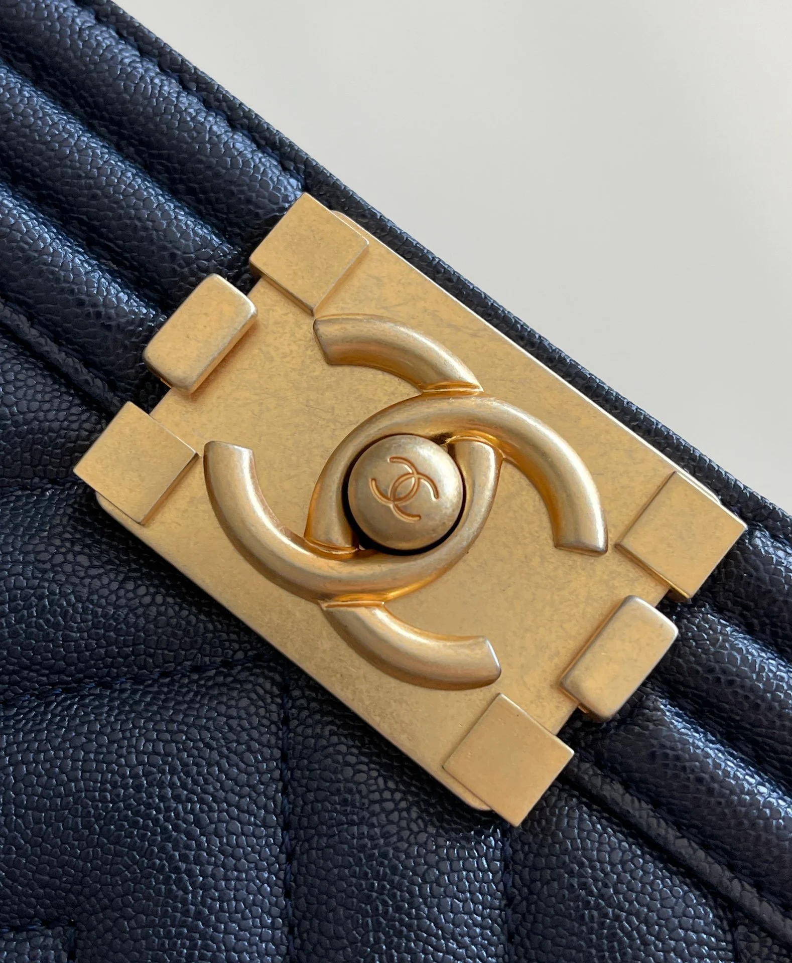 Chanel Medium Boy Handbag Dark Blue For Women 9.8in/25cm A67086