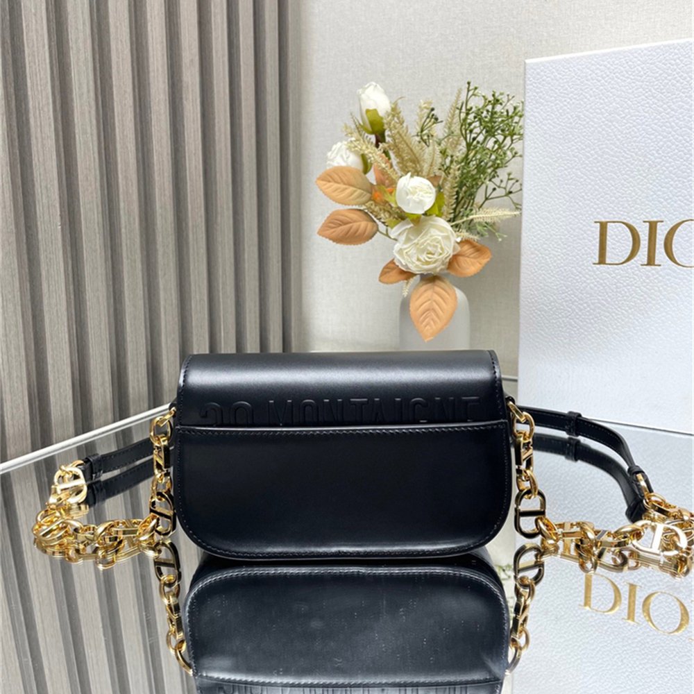 Dior 30 Montaigne Avenue Bag Black Box Calfskin