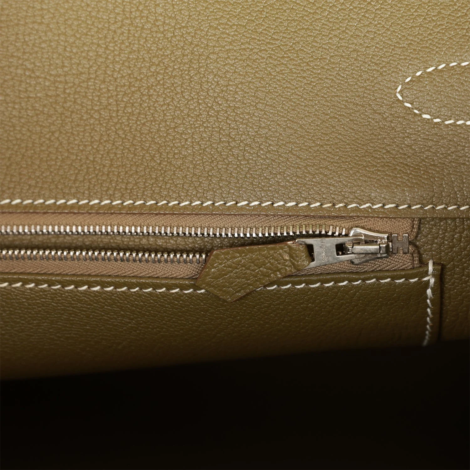 Pre-owned Hermes Birkin 35 Kiwi Candy Epsom Palladium Hardware