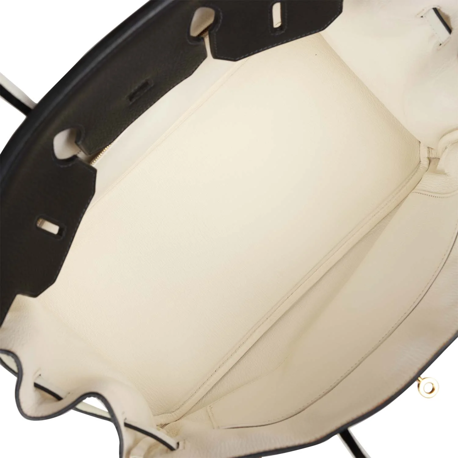 Pre-owned Hermes Special Order (HSS) Birkin 35 Black and White Clemence Gold Hardware