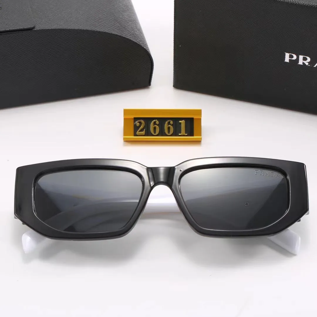 6-color fashion PA letter double color temple sunglasses